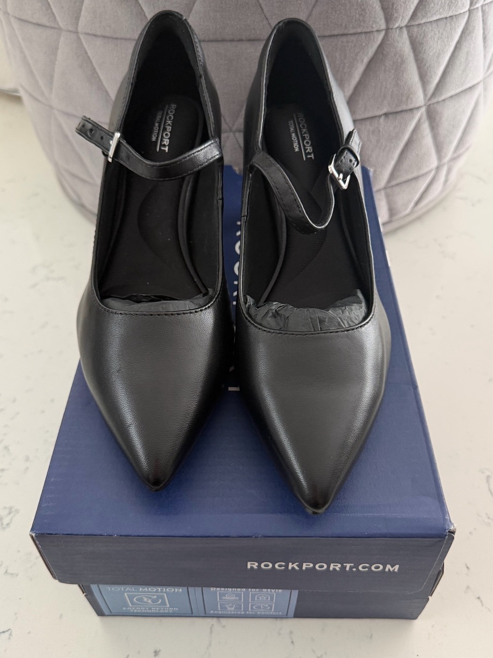 Rockport Total Motion Chase Pump Black 6W - Picture 2 of 6